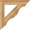 Ekena Millwork Funston Traditional Rough Sawn Bracket w/ Offset Brace, Western Red Cedar, 8"W x 42"D x 42"H BKT0806X42X42FST01RWR - alternate 3